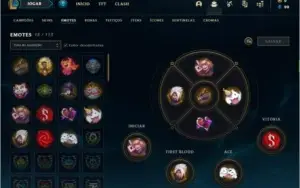 Conta ouro 4 com 3 skins e 42 champs