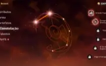 Conta gensh CV 55 raiden zhong kazuha e muito mais 