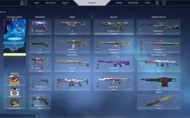 CONTA VALORANT DIAMANTE 1 COM MUITAS SKINS!!! o.O