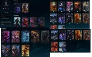 Conta Platina 3, Skins Prestígio, Gemas e mais