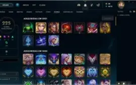 Conta lol - 651 skins - varias skins legado e prestigio
