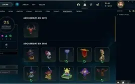 Conta lol - 651 skins - varias skins legado e prestigio