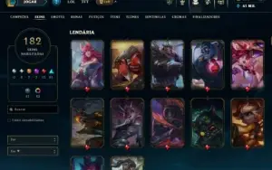 Conta de LOL criada em 2011- Skin Vitoriosa desde a season 2