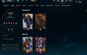 Conta de LOL criada em 2011- Skin Vitoriosa desde a season 2