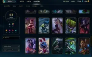 Conta GOLD 3 com varias skins - League of Legends