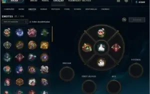 Conta de LOL, PLAT IV,  quase tods skins
