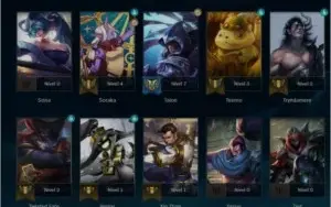 CONTA PLAT 1 75 PdL - 47% WR - 41 Campeões