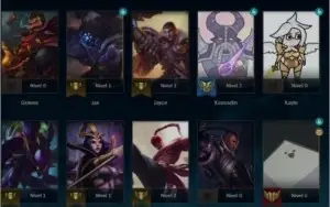 CONTA PLAT 1 75 PdL - 47% WR - 41 Campeões