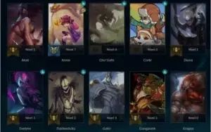 CONTA PLAT 1 75 PdL - 47% WR - 41 Campeões