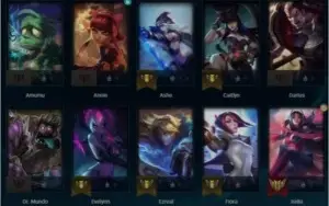 CONTA LEAGUE OF LEGENDS OURO