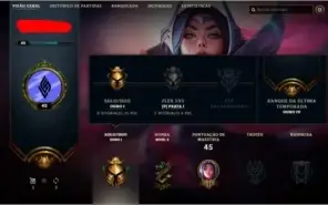 CONTA LEAGUE OF LEGENDS OURO