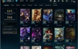 Conta ouro 3 com TODOS os champs e 102 skins