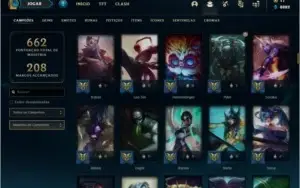 Conta ouro 3 com TODOS os champs e 102 skins