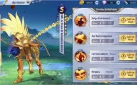 Saint seiya conta lv 52 4 deuses