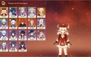 AR 44 - Klee, Diluc, Qiqi, Aloy + bênção da lua