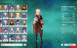 Genshin AR 55 - 110 tiros, pity 65 50/50, 3 T5, 2 armas T5