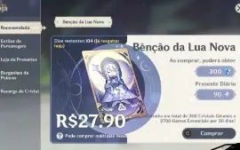 Conta Genshin AR58 com todas skins!!
