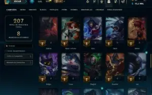 Prata 4 com 65 Champs e 32 Skins