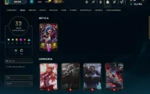 Prata 4 com 65 Champs e 32 Skins