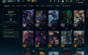 Prata 4 com 65 Champs e 32 Skins