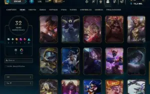 Prata 4 com 65 Champs e 32 Skins