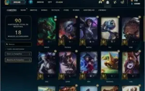 Conta ouro 1 com 10 skins e 34 champs + 710 RP ( MAIN ADC )