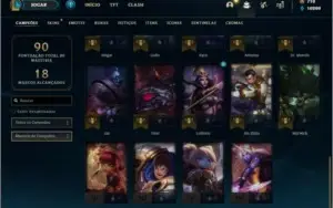 Conta ouro 1 com 10 skins e 34 champs + 710 RP ( MAIN ADC )