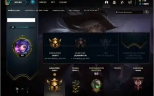 Conta ouro 1 com 10 skins e 34 champs + 710 RP ( MAIN ADC )
