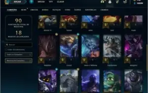 Conta ouro 1 com 10 skins e 34 champs + 710 RP ( MAIN ADC )