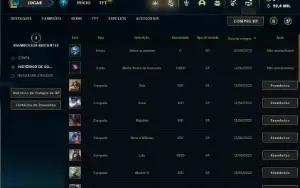 Conta Unranked com 20 Champs e 6 Fragmentos de Skins