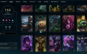Conta lol ex challenger todos champs e skins raras do jogo