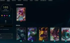 Conta League of Legends Full Acesso 133 champs107 Skins RARA