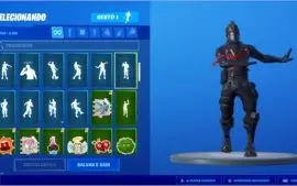 Conta Fortnite Cavaleiro Negro, Tubarão-Mako,Skin PS4 Menina