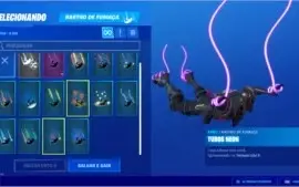 Conta Fortnite Cavaleiro Negro, Tubarão-Mako,Skin PS4 Menina