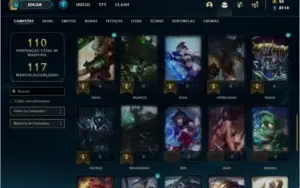 Conta bronze 2 com 14 skins e 48 champs