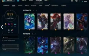 Conta League of Legends 870 Skins