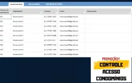Planilha para Controle de Acesso em Condomínios
