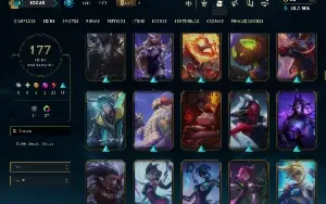 Ferro 2 com TODOS os Champs e 177 Skins ( Nivel  504 )