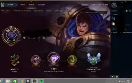 conta de league of legends diamante 3