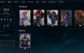 Conta League of Legends e Valorant