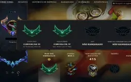 Conta League of Legends e Valorant