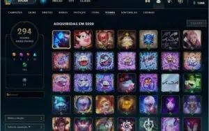 x CONTA DE LOL COM 354 SKIN, TODOS CHAMPIONS E MUITO MAIS x