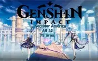 Genshin Impact AR 42 com Ayaka Ayato e Cortadora da Neblina