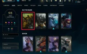 Conta Com Blitzcrank Enferrujado (Skin Ultra Rara)