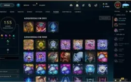 vende-se conta de lol