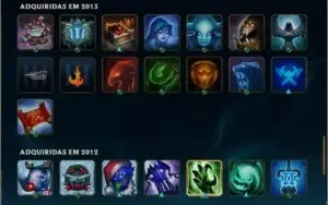 Conta de LOL season 2 com Rammus Rei e Riot Singed