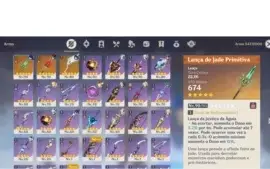 AR56: 12 Personagens 5 Estrelas+ Armas 3 Estrelas