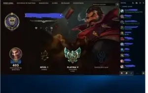 Conta de lol Platina V