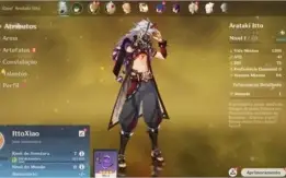 Conta Genshin Impact AR 7 com Xiao + Arataki Itto