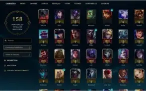 Conta League of Legends Platina varios Campeões e Skins!